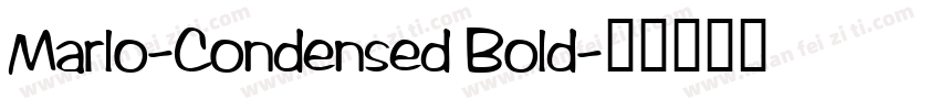 Marlo-Condensed Bold字体转换